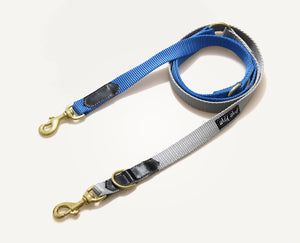 Removable Leash - Single 2.5 cm Light Gray + Blue